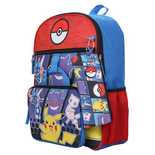 Pokemon Character Backpack 5-Piece Set