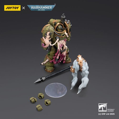 Joy Toy Warhammer 40,000 Death Guard Blightlord Terminator 2 with Flail of Corruption 1:18 Scale Act