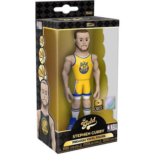 NBA Warriors Stephen Curry (City Uniform) 5-Inch Vinyl Gold Figure