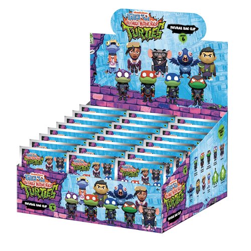 Tales of the Teenage Mutant Ninja Turtles Series 6 3D Foam Bag Clip Display Case of 24