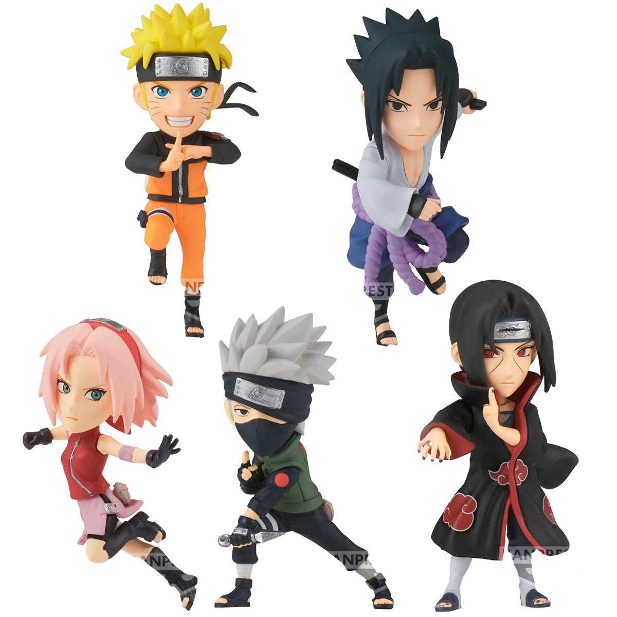 Naruto Shippuden World Collectable Mini-Figure Case of 12 features