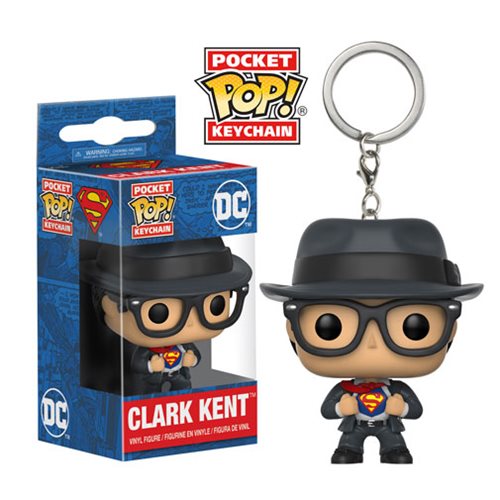 Keychain NEW Funko DC Comics Clark Kent Pocket Pop Superman 