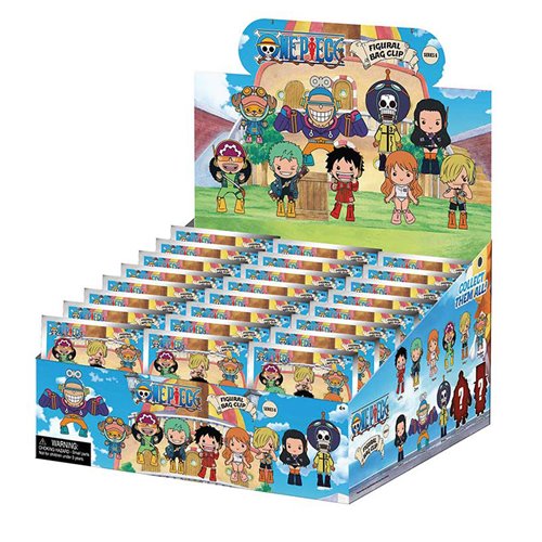 One Piece Series 6 3D Foam Bag Clip Random 6-Pack