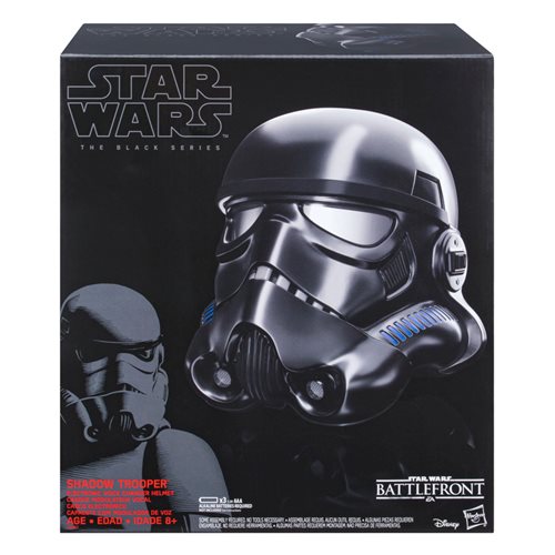 Star Wars The Black Series Shadow Trooper Electronic Voice-Changer Helmet Prop Replica - Exclusive