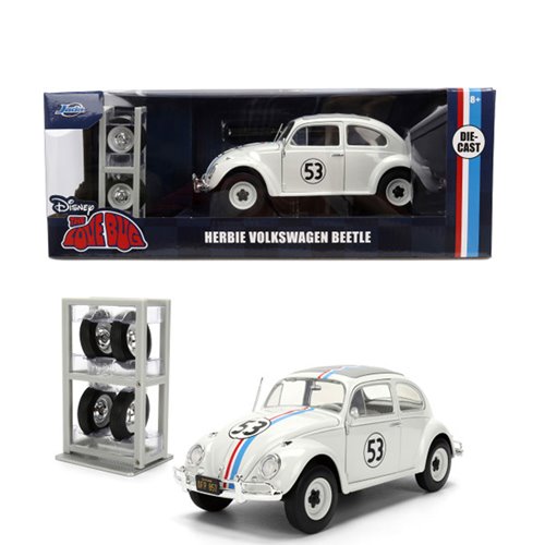 Hollywood Rides Disney The Love Bug Herbie Volkswagen Beetle 1:24 Scale Die-Cast Metal Vehicle