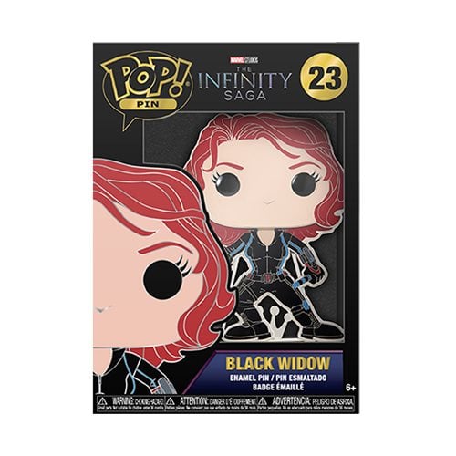 Marvel Infinity Saga Black Widow Large Enamel Pop! Pin