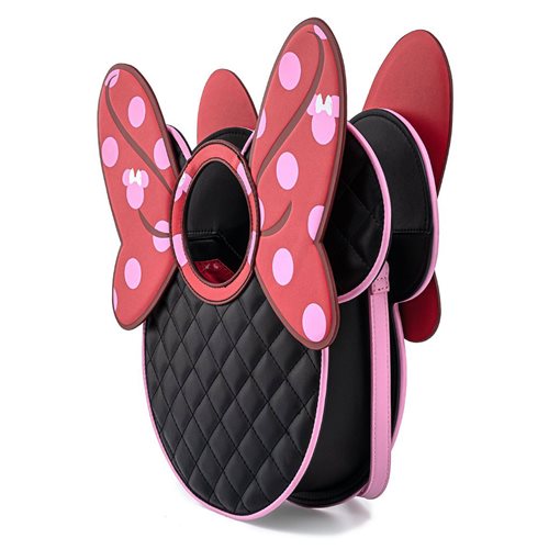 Minnie Mouse Quilted Bow Crossbody Purse