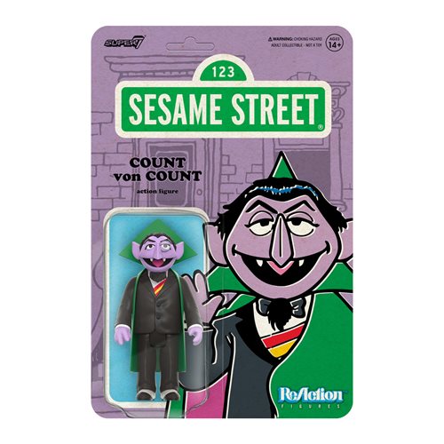 Sesame Street Count von Count 3 3/4-Inch ReAction Figure