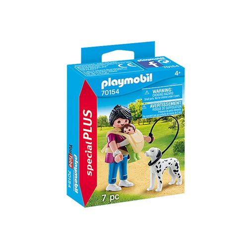 Playmobil 70154 Special Plus Mother with Baby and Dog Action Figure Set