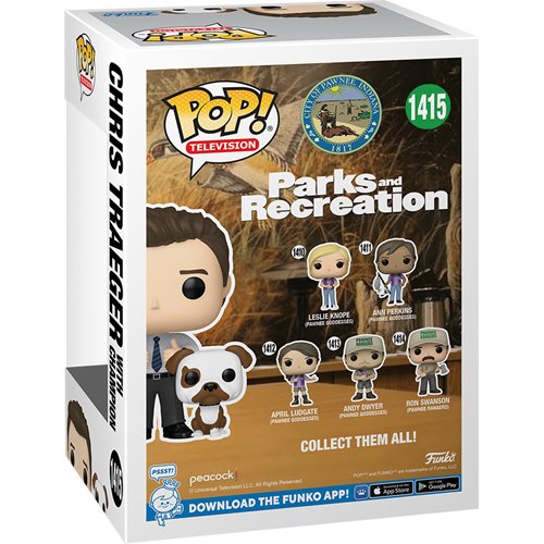 Parks and Recreation 15th Anniversary Chris Funko Pop! Vinyl Figure and Champion Pop! Buddy