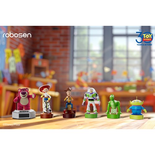 Toy Story Mini Robots Story Pack 6 Toy Story Robots with Base - Buzz Lightyear, Woody, Lotso, Alien,