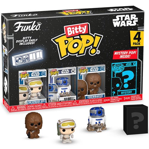 Star Wars Luke Skywalker (Hoth) Series 2 Funko Bitty Pop! Mini-Figure 4-Pack