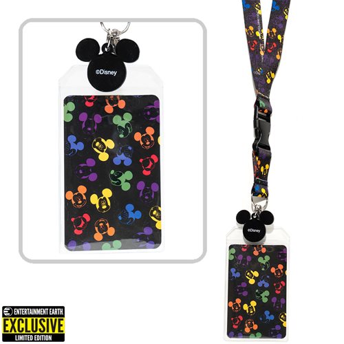 Mickey Mouse Rainbow Lanyard - Entertainment Earth Exclusive