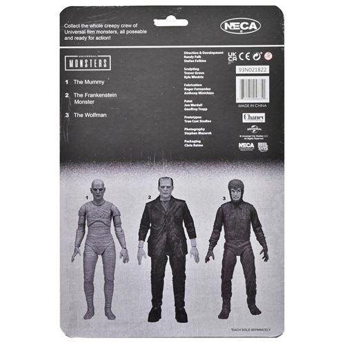 Universal Monsters Retro Glow-in-the-Dark 7-Inch Scale Action Figure Assortment Case of 15