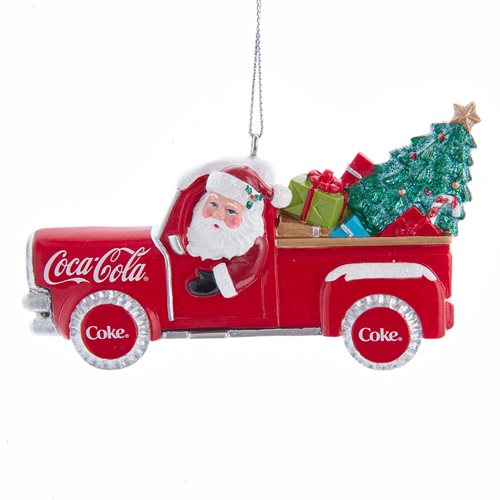 Coca-Cola Santa Pickup Truck 2 3/8-Inch Ornament