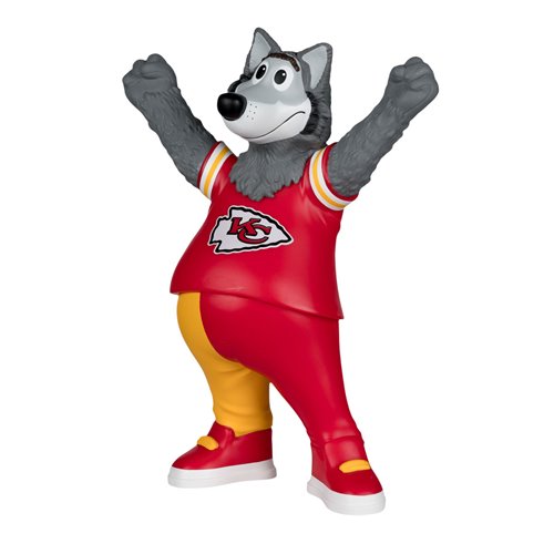 NFL SportsPicks Kansas City Chiefs K. C. Wolf Mascot 8-Inch Posed Figure