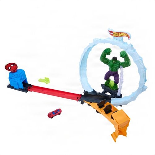 Spider-Man: Brand New Day Hot Wheels Superstar Speeders Spider-Man and Hulk Smashdown Track Set