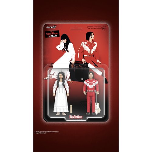 The White Stripes Elephant 3 3/4-Inch ReAction Figures 2-Pack