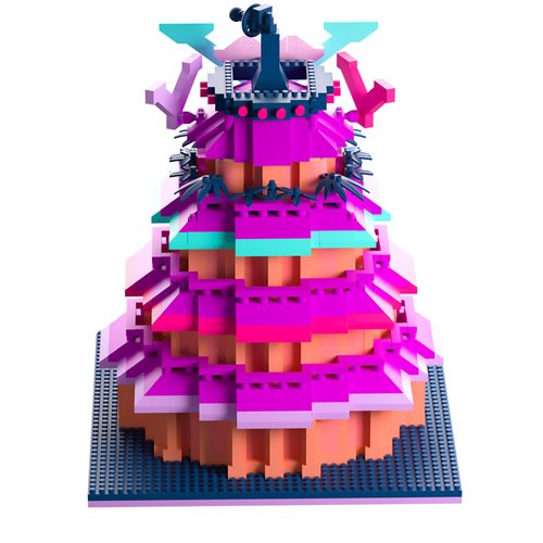 Hazbin Hotel V Tower Miniature Brickset