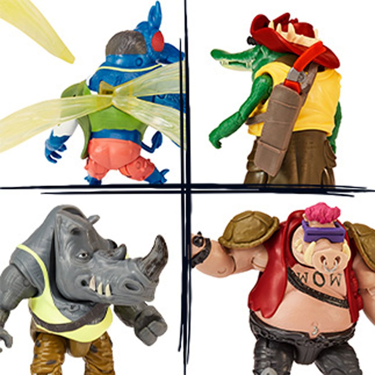 Teenage Mutant Ninja Turtles: Mutant Mayhem Costume Turtle Basic Figure  4-Pack by Playmates Toys 