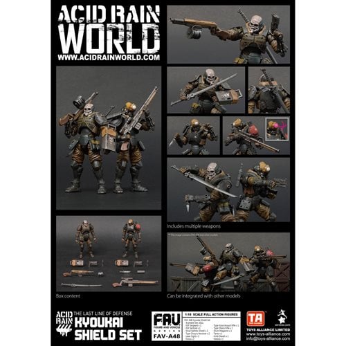 Acid Rain Kyoukai Shield Forces 1:18 Scale Action Figure 2-Pack