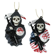 Sons of Anarchy Grim Reaper Blow Mold Ornament Set