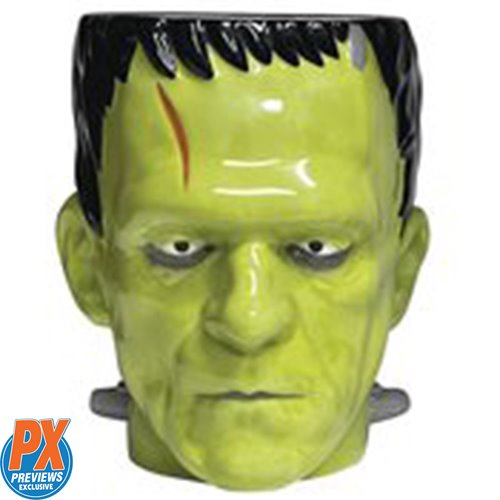Universal Monsters Frankenstein 18 oz. Molded Mug - Previews Exclusive