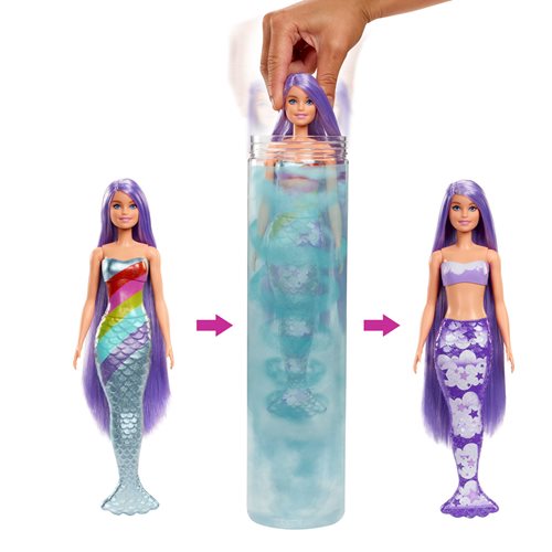 Barbie Color Reveal Mermaid Doll Display Case of 6