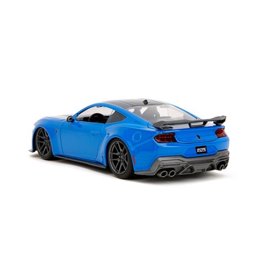 Bigtime Muscle 2024 Blue Ford Mustang Dark Horse 1:24 Scale Die-Cast Metal Vehicle