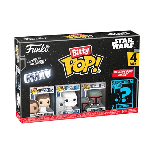 Star Wars Princess Leia Series 2 Funko Bitty Pop! Mini-Figure 4-Pack