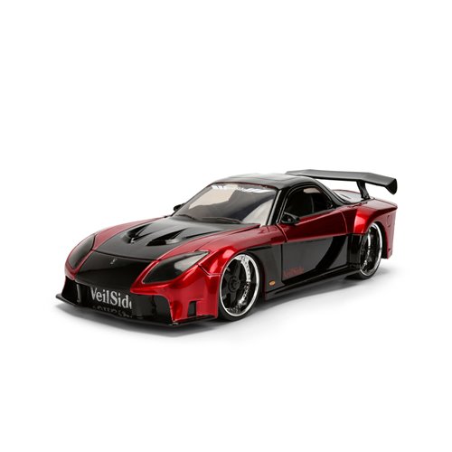 JDM Tuners 1995 Mazda RX-7 Widebody 1:24 Scale Die-Cast Metal Vehicle