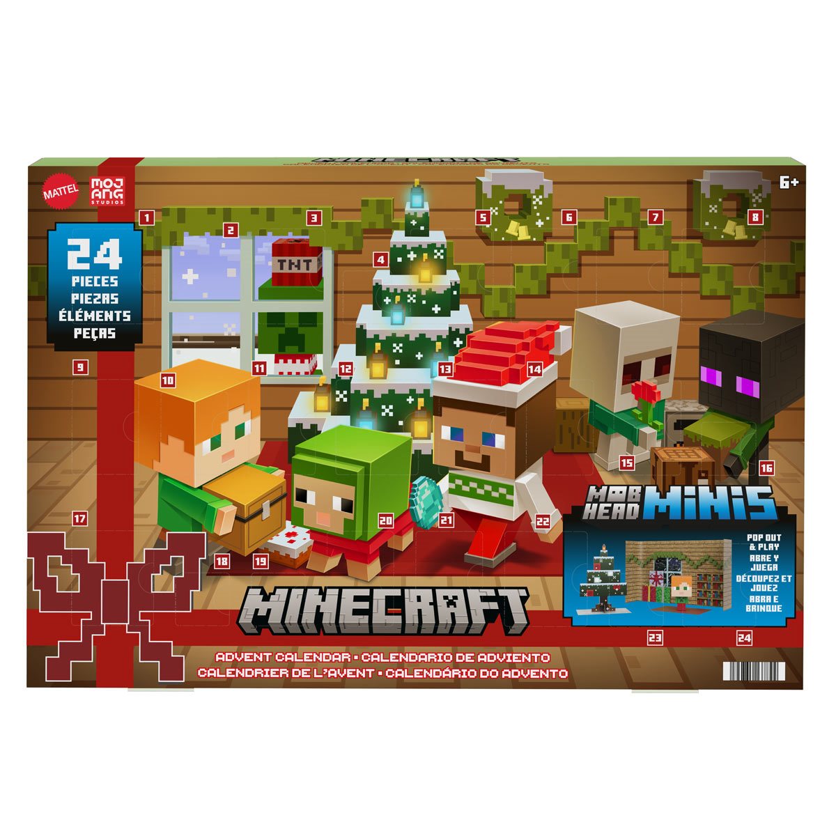 Minecraft ADVENT CALENDAR with 12 Mini Figures Christmas Holiday 2021 NEW  HBB20