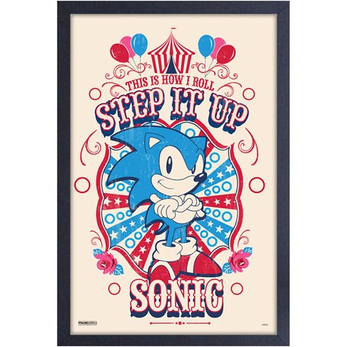 Sonic the Hedgehog Circus Framed Art Print