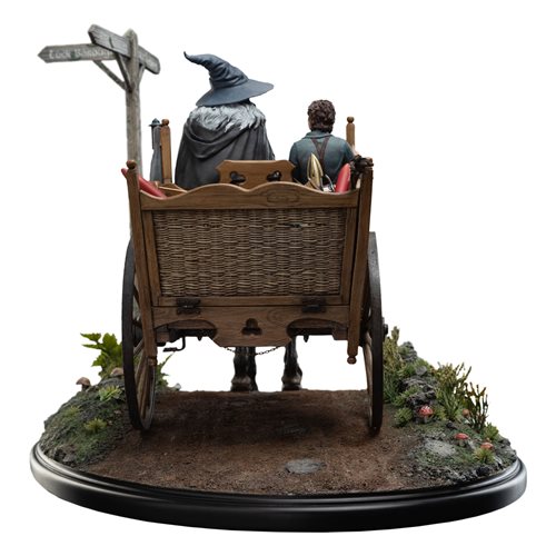 Lord of the Rings: The Fellowship of the Ring Gandalf and Frodo on Cart Masters Collection Statue