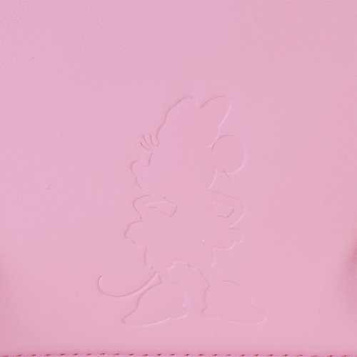 Minnie Mouse Pink Polka Dot Straw Mini Convertible Bag