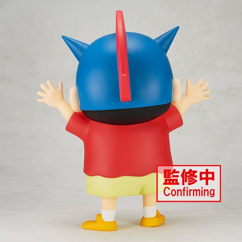 Crayon Shin-chan Shinnosuke Nohara Action Kamen Helmet Version Big Sofvimates Statue