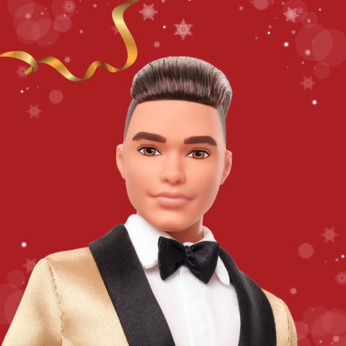 Barbie 2025 Holiday Ken Doll with Light Brown Hair