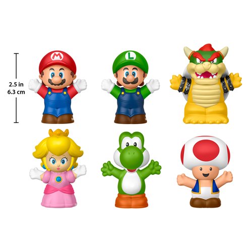Super Mario Bros. Little People My Mario Mini-Figure 6-Pack