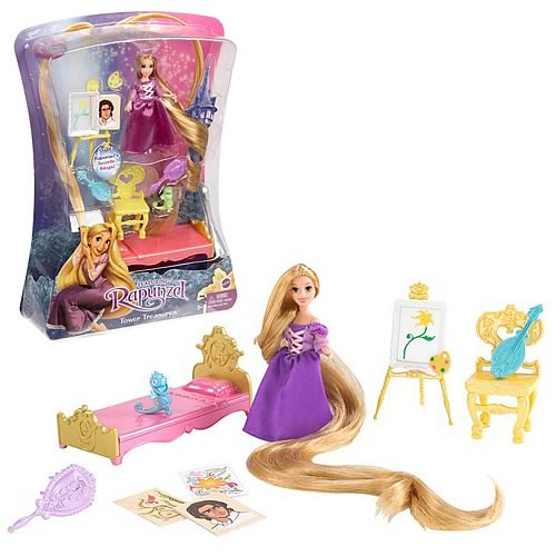 cyklus Han Tænke Disney Tangled Rapunzel Tower Treasures Doll and Accessories