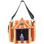 Killer Klowns From Outer Space Padded Pin Trading Tent Crossbody Bag with Jumbo Charm