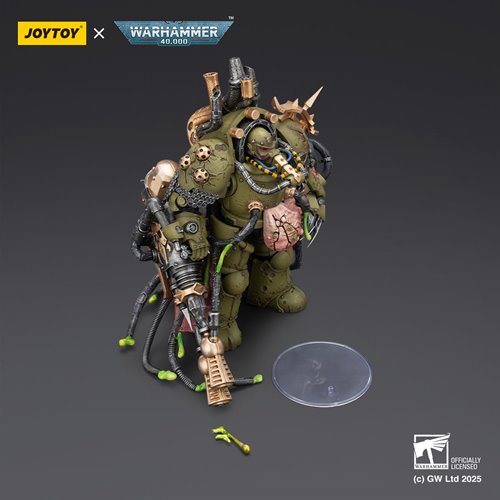 Joy Toy Warhammer 40,000 Death Guard Lord of Virulence with Power Fist and Twin Plague Spewer 1:18 S