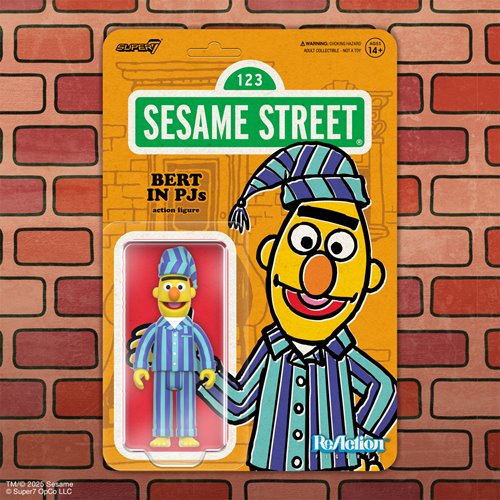 Sesame Street Bert (PJs) 3 3/4-Inch ReAction Figure