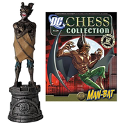 DC Superhero Man-Bat Black Rook Chess Piece with Magazine
