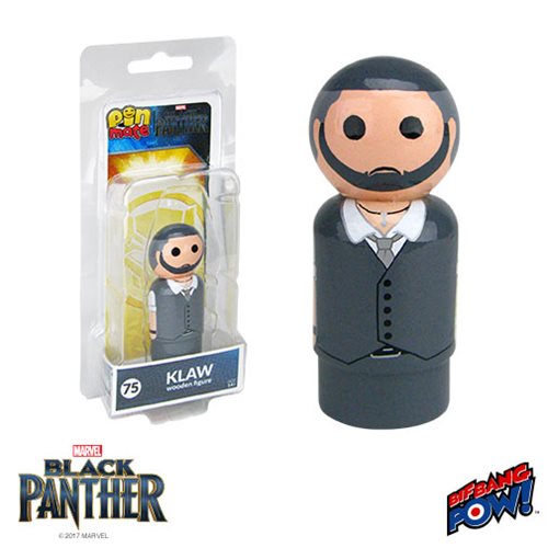 Black Panther Klaw Pin Mate Wooden Figure