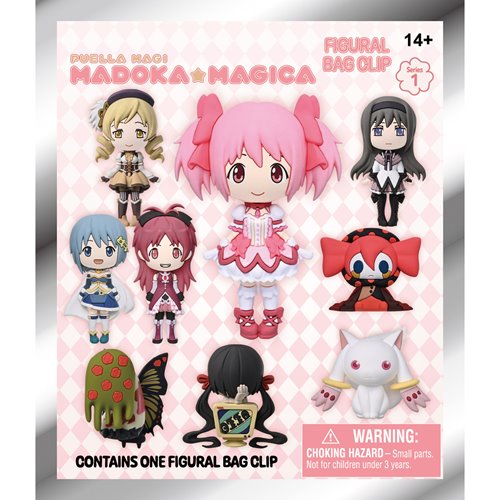 Puella Magi Madoka Magica 3D Foam Bag Clip Display Case of 24