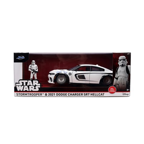 Hollywood Rides Star Wars 2021 Dodge Charger SRT Hellcat 1:24 Scale Die-Cast Metal Vehicle with Stor