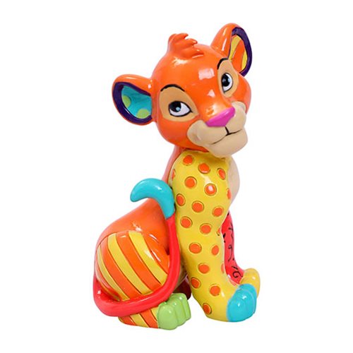 Disney Britto The Lion King Simba Colourful Collectors Figurine Boxed Ornament 