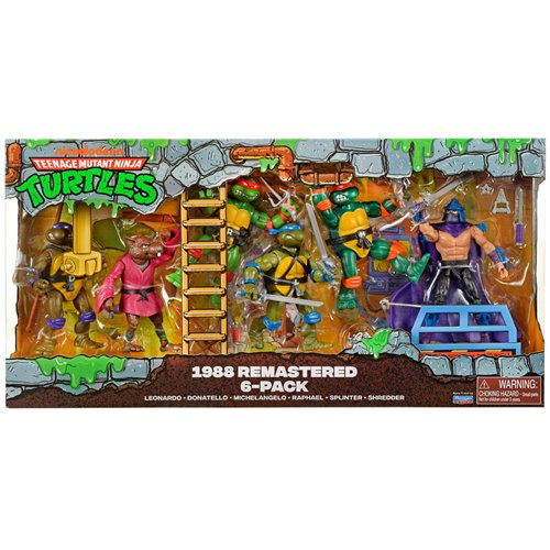 Teenage Mutant Ninja Turtles Remastered Action Figure 6-Pack