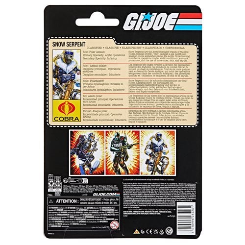 G.I. Joe Classified Series Retro Cardback Snow Serpent 6-Inch Action Figure