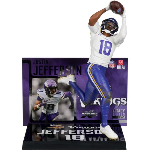 NFL SportsPicks Minnesota Vikings Justin Jefferson 7-Inch Posed Figure